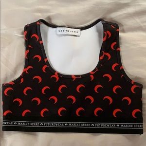 SOLD Marine Serre moon sports bra